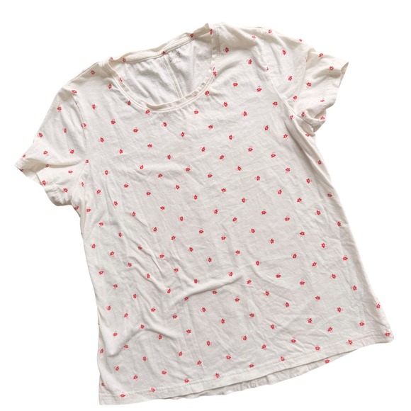 Duluth Trading Co Womens Mushroom Print Cotton T-Shirt L Cottagecore Fairycore - Picture 2 of 6